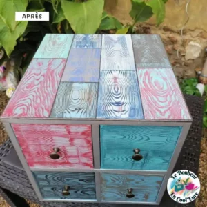 le bonheur en cool eure couleur relooking meuble meubles coaching deco home staging decoration interieur relooking meuble cube avec effet bois
