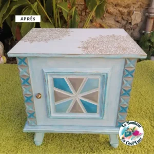 le bonheur en cool eure couleur relooking meuble meubles coaching deco home staging decoration interieur relooking meuble table de nuit effet poudré