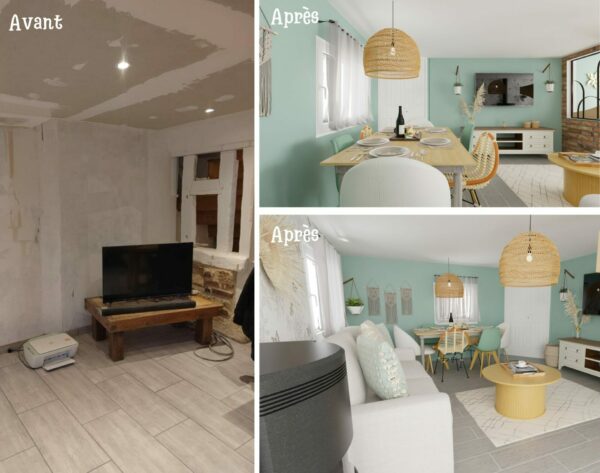le bonheur en cool eure couleur relooking meuble meubles coaching deco home staging decoration interieur salon salle a manger